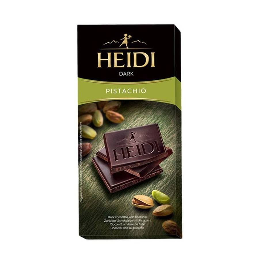 Ciocolata DARK Pistachio Heidi 80g