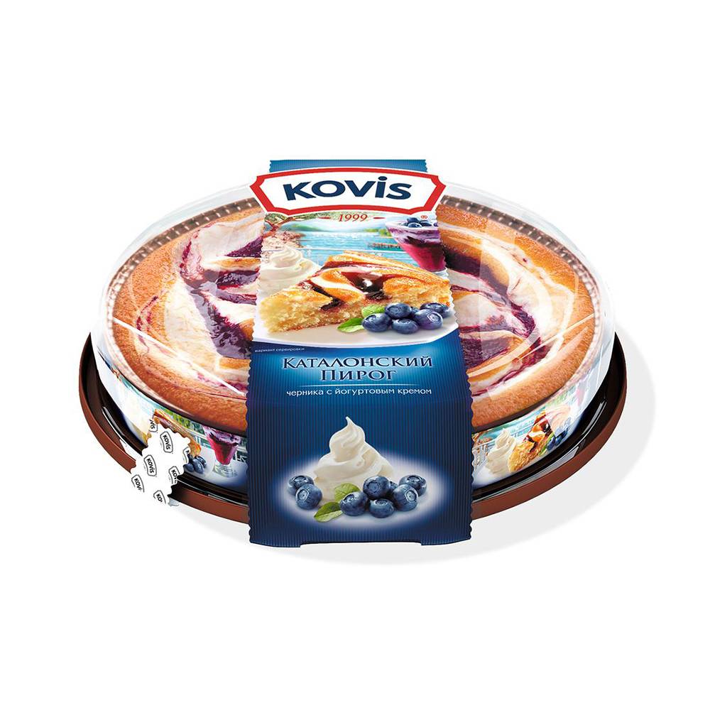 Prăjitură cu iaurt şi afine Kovis 400g