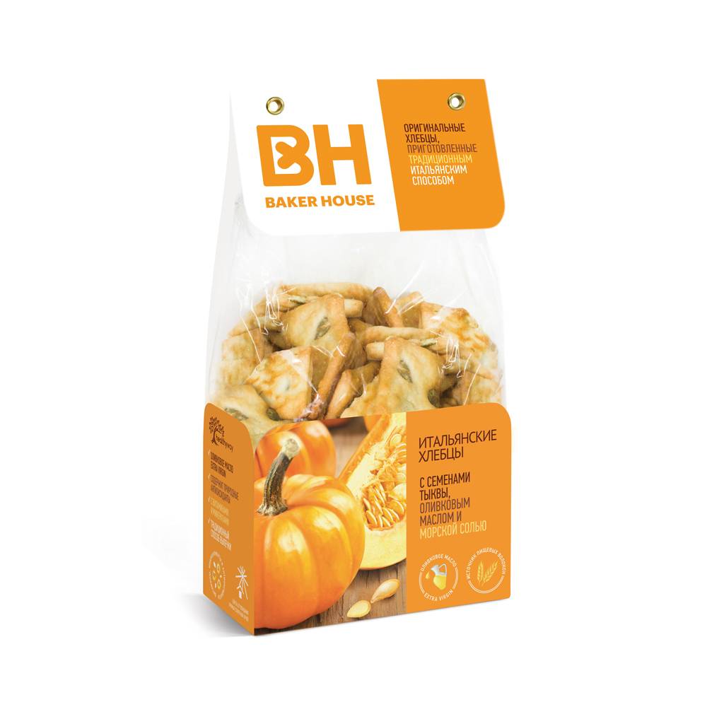 Pâine crocantă cu dovleac Italiană Baker House 250g image