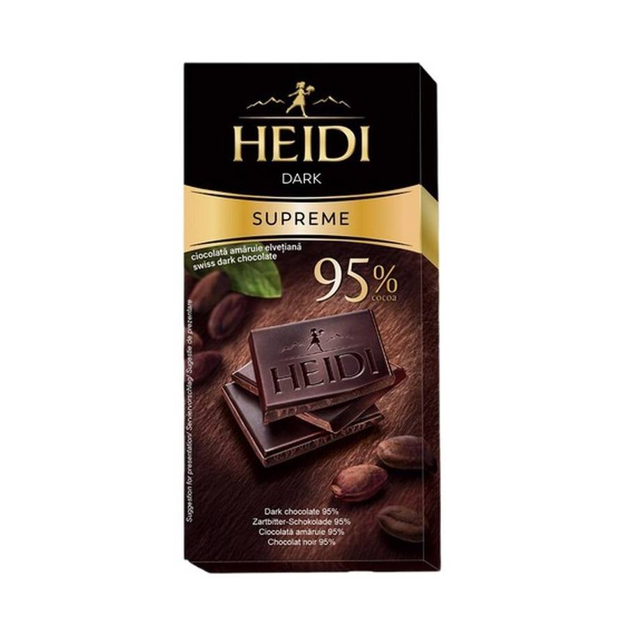 Шоколад DARK Supreme 95% Heidi 50г | George Standard