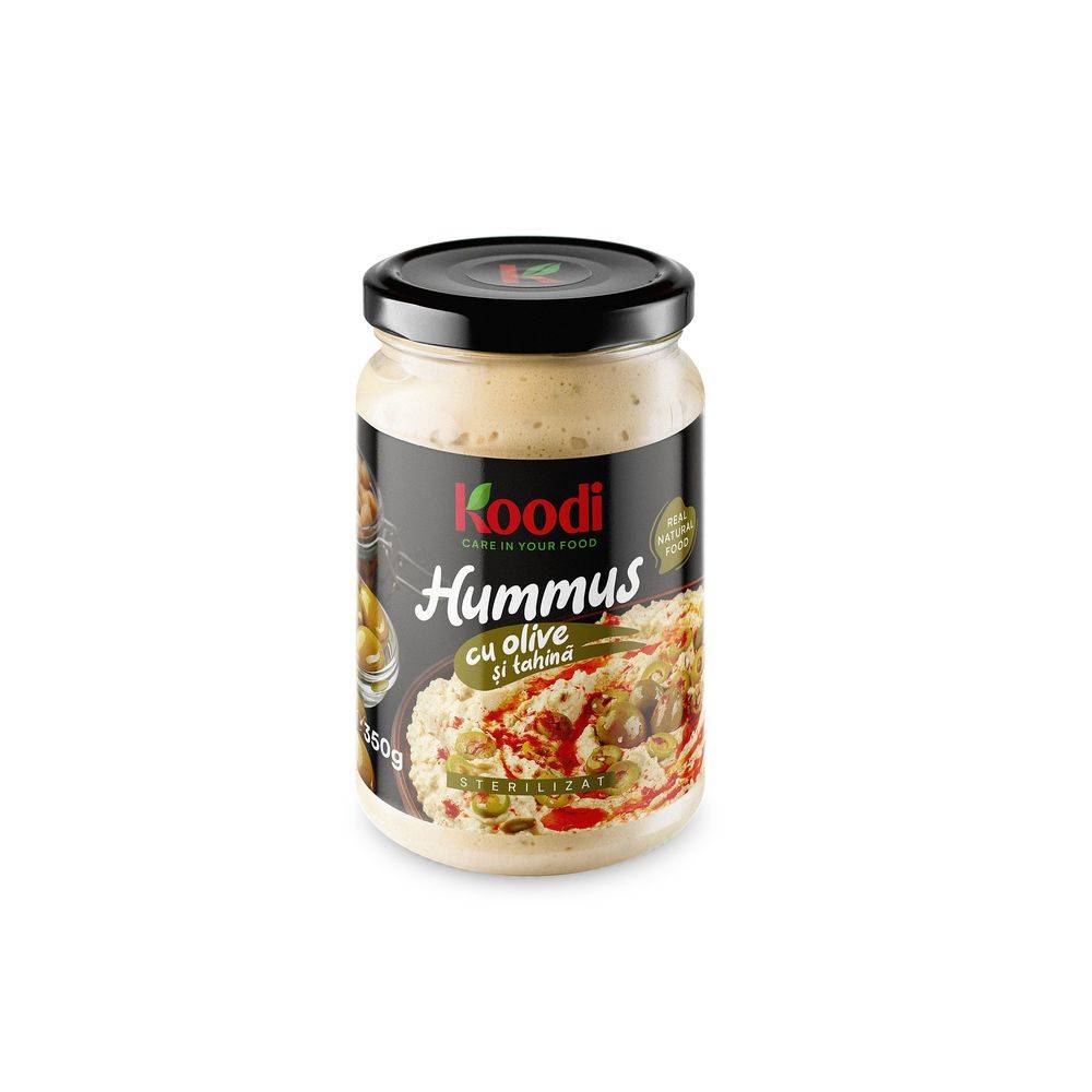 Hummus cu olive și tahină KOODI, 350g