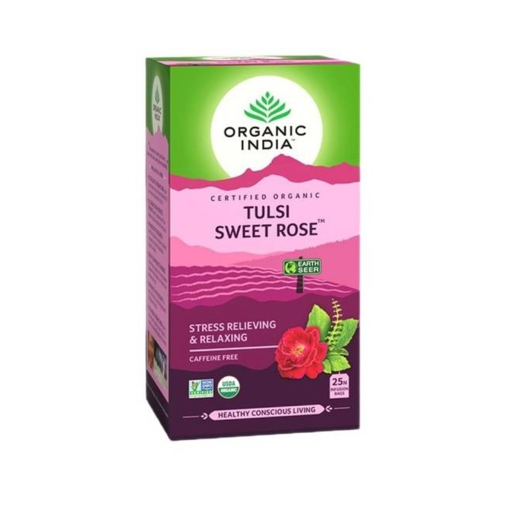 Ceai TULSI Sweet Rose 25p, Organic India