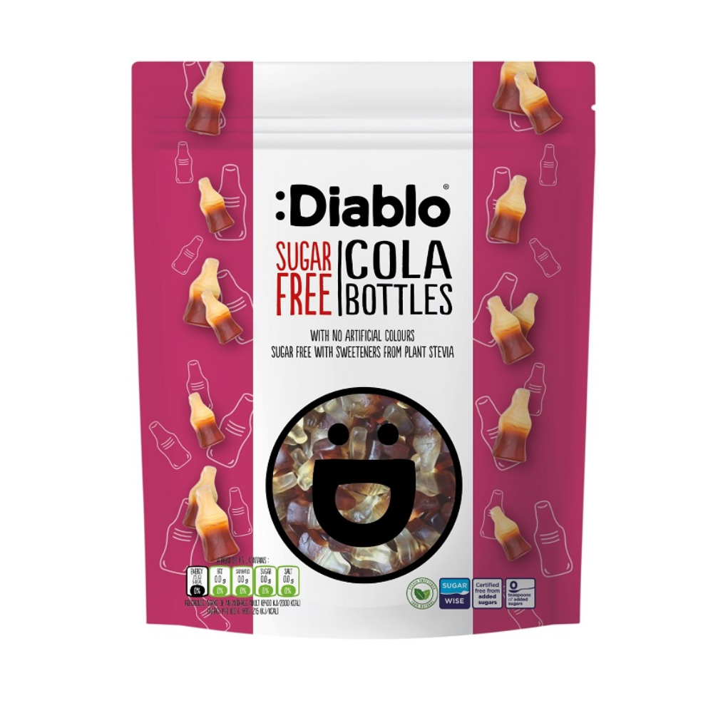 Bomboane gumate Cola Bottles Fara Zahar DIABLO 75g