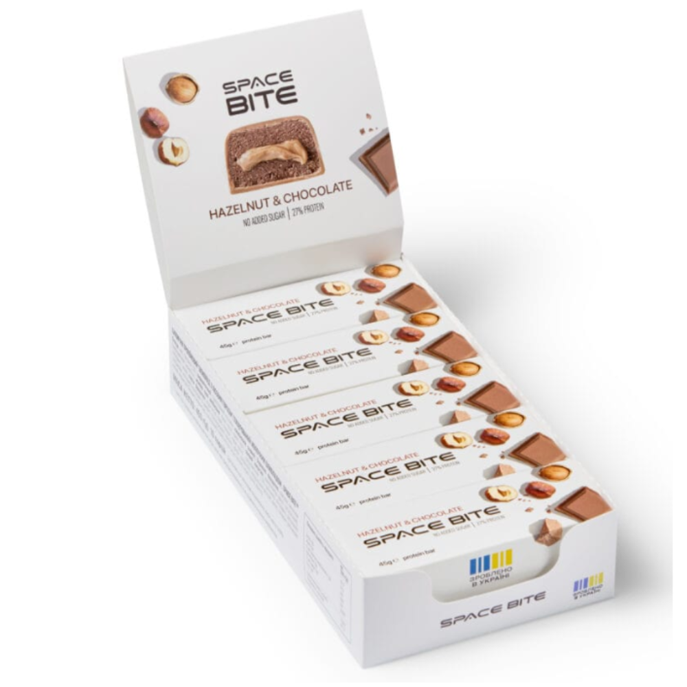 Protein Bar "Ciocolata cu alune de padure" cu ciocolata cu lapte