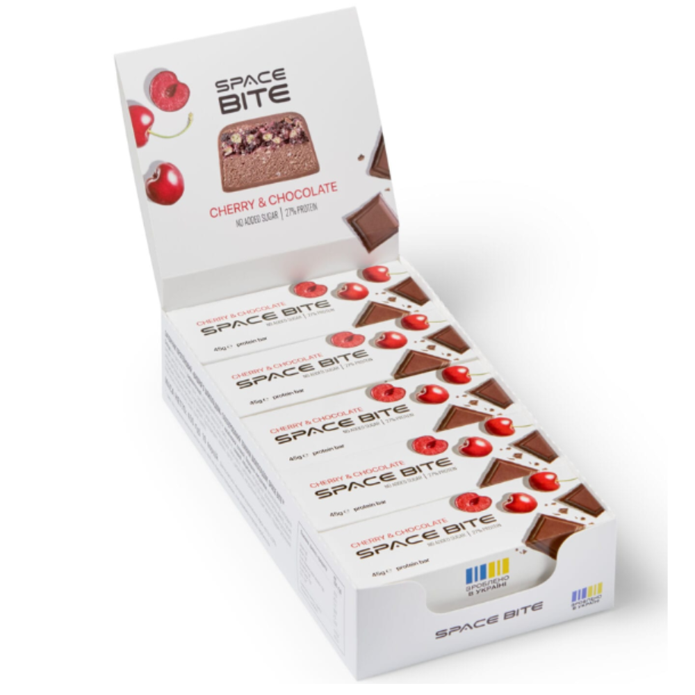 Protein Bar "Vi?ina cu ciocolata" cu ciocolata neagra