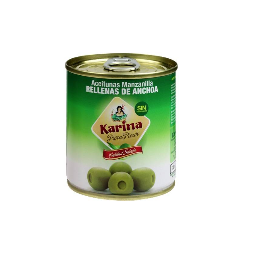 Olive Rellena Karina cu Anchoa 212 ml