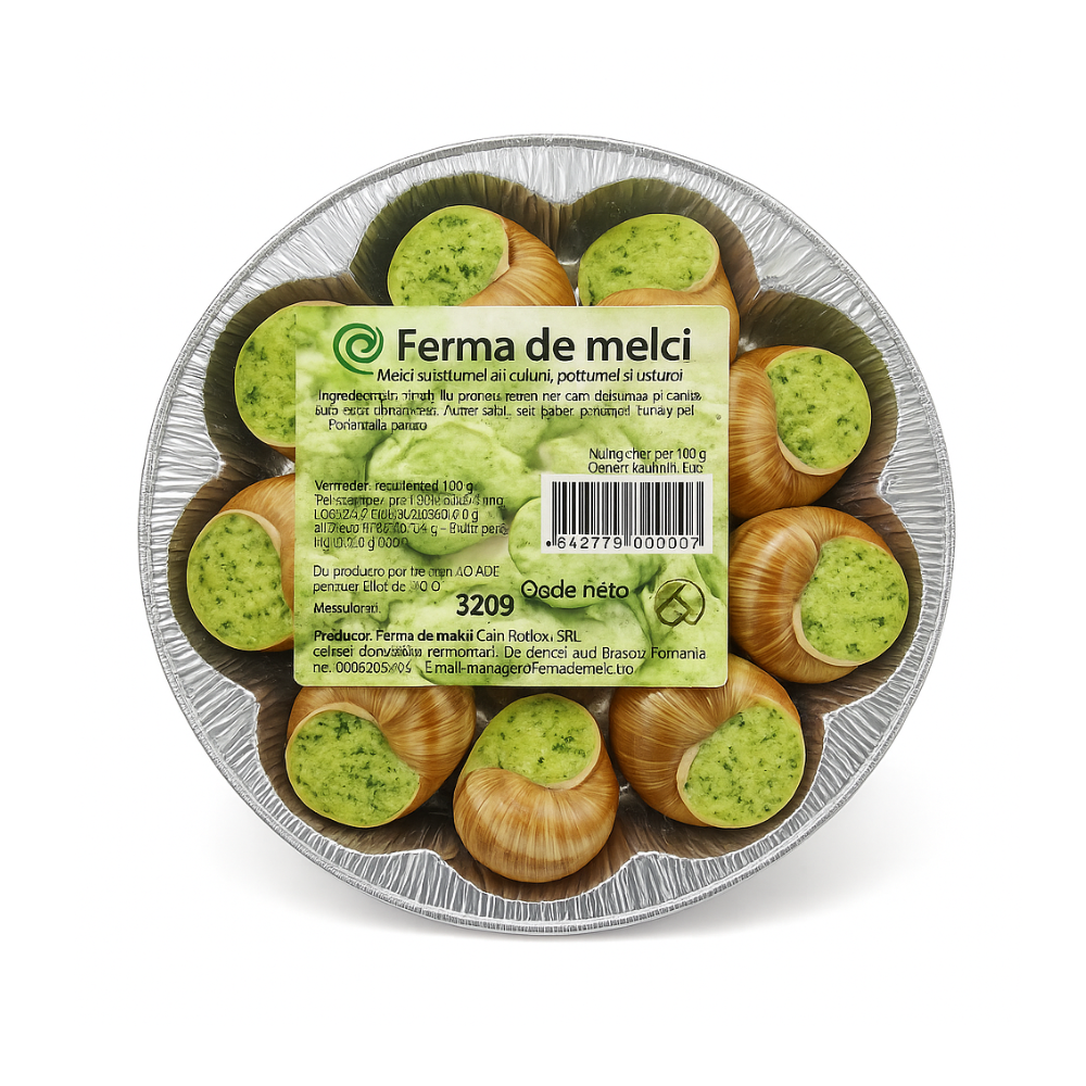 Melci cu unt si verdeata congelati (12 buc)