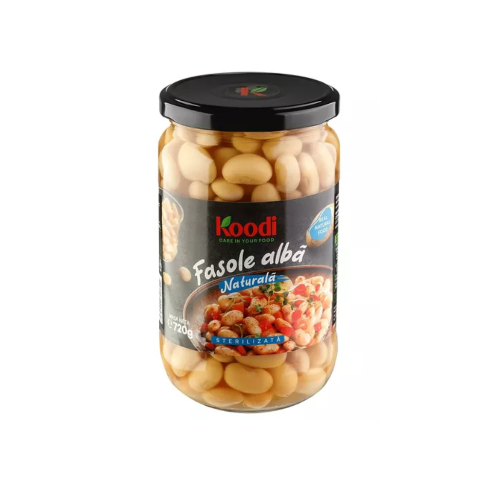 Fasole alba naturala 720g