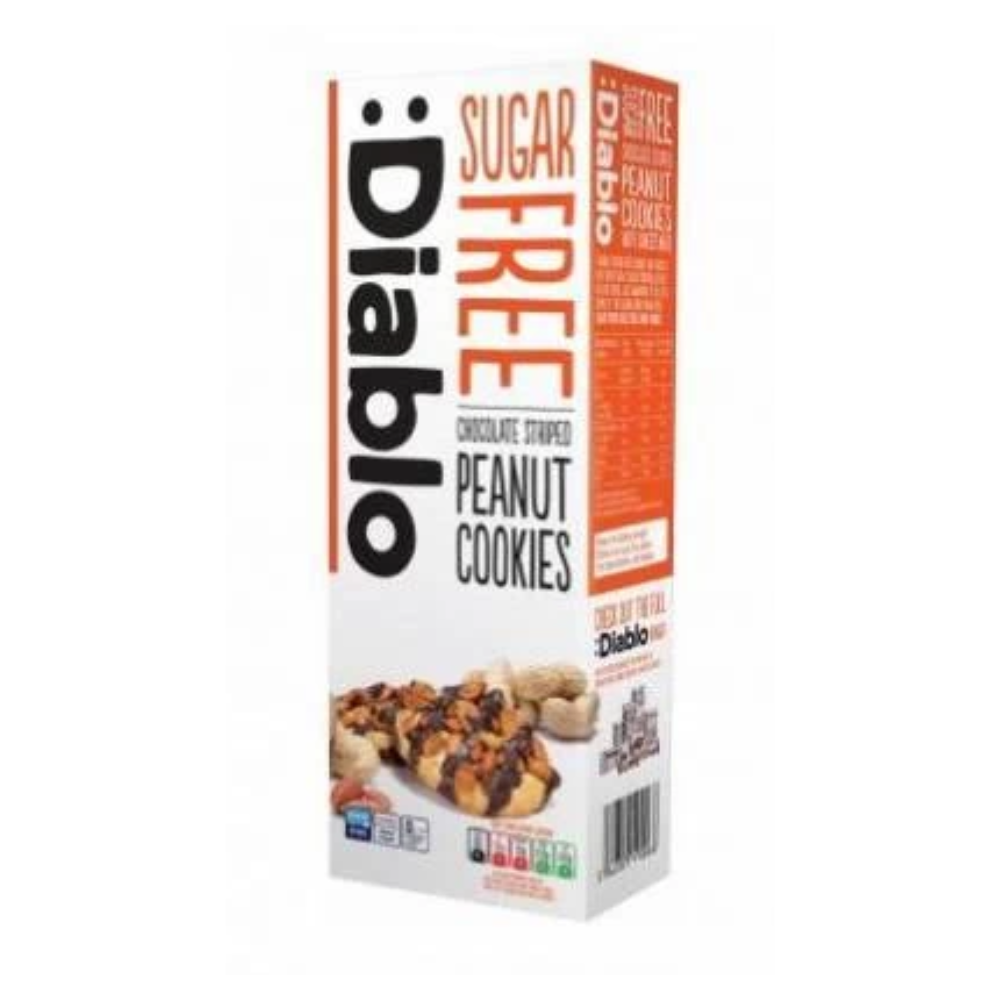 Biscuiti cu ciocolata si arahide Fara Zahar DIABLO 150g