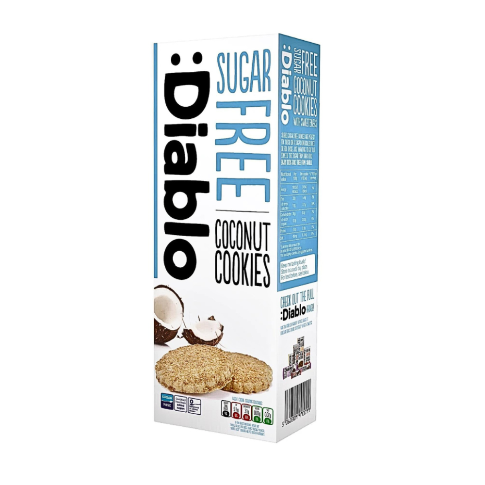 Biscuiti cu cocos  Fara Zahar DIABLO 150g