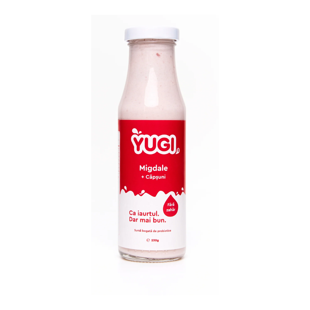 Preparat fermentat de migdale cu capsuni, 230g