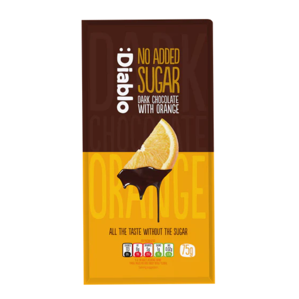 Ciocolata Orange Fara Zahar DIABLO 75g
