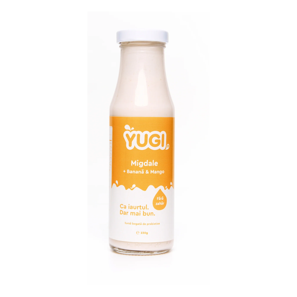 Preparat fermentat de migdale cu banana si mango, 230g
