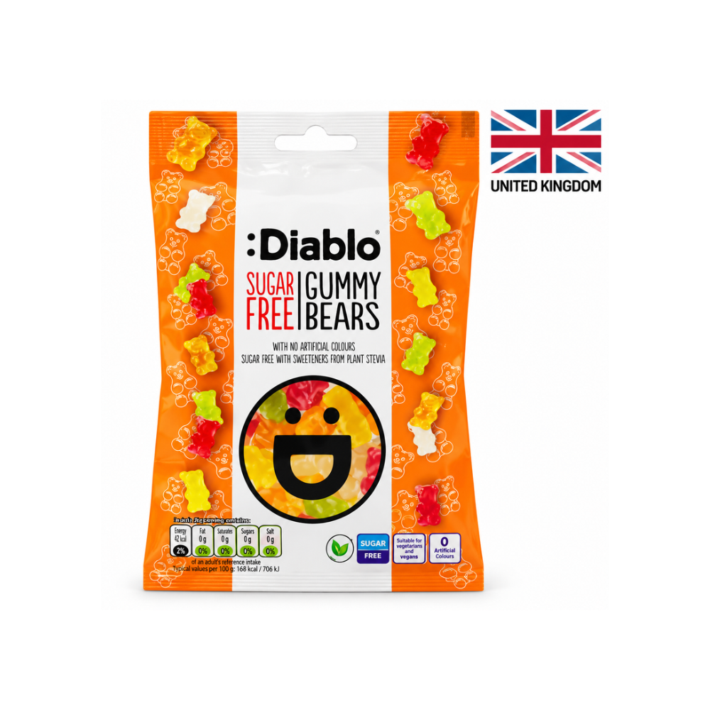 Bomboane gumate Bears Fara Zahar DIABLO 75g