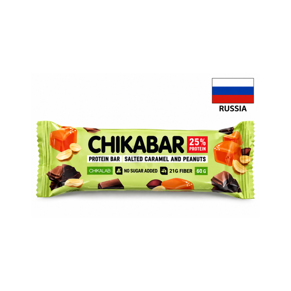 Протеиновый батончик с солёной карамелью и арахисом CHIKABAR, 60