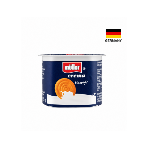 Iaurt MULLER CREMA Biscuiti 125g