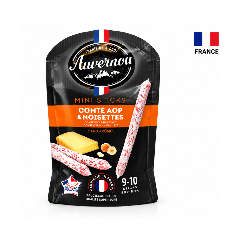 Carnaciori  COMTE NOISETTE MINI STICK AUVERNOU 100g (23379)