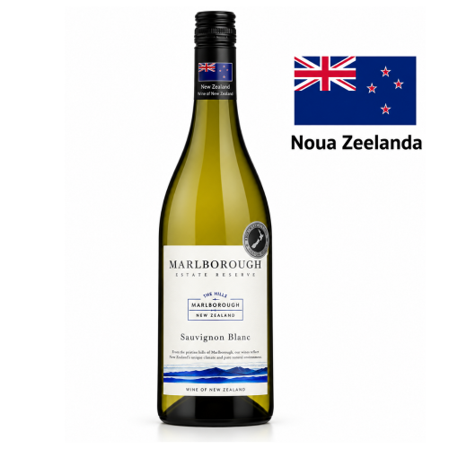 Vin Sauvignon Blanc Marlborough New Zealand , alb sec, 750ml