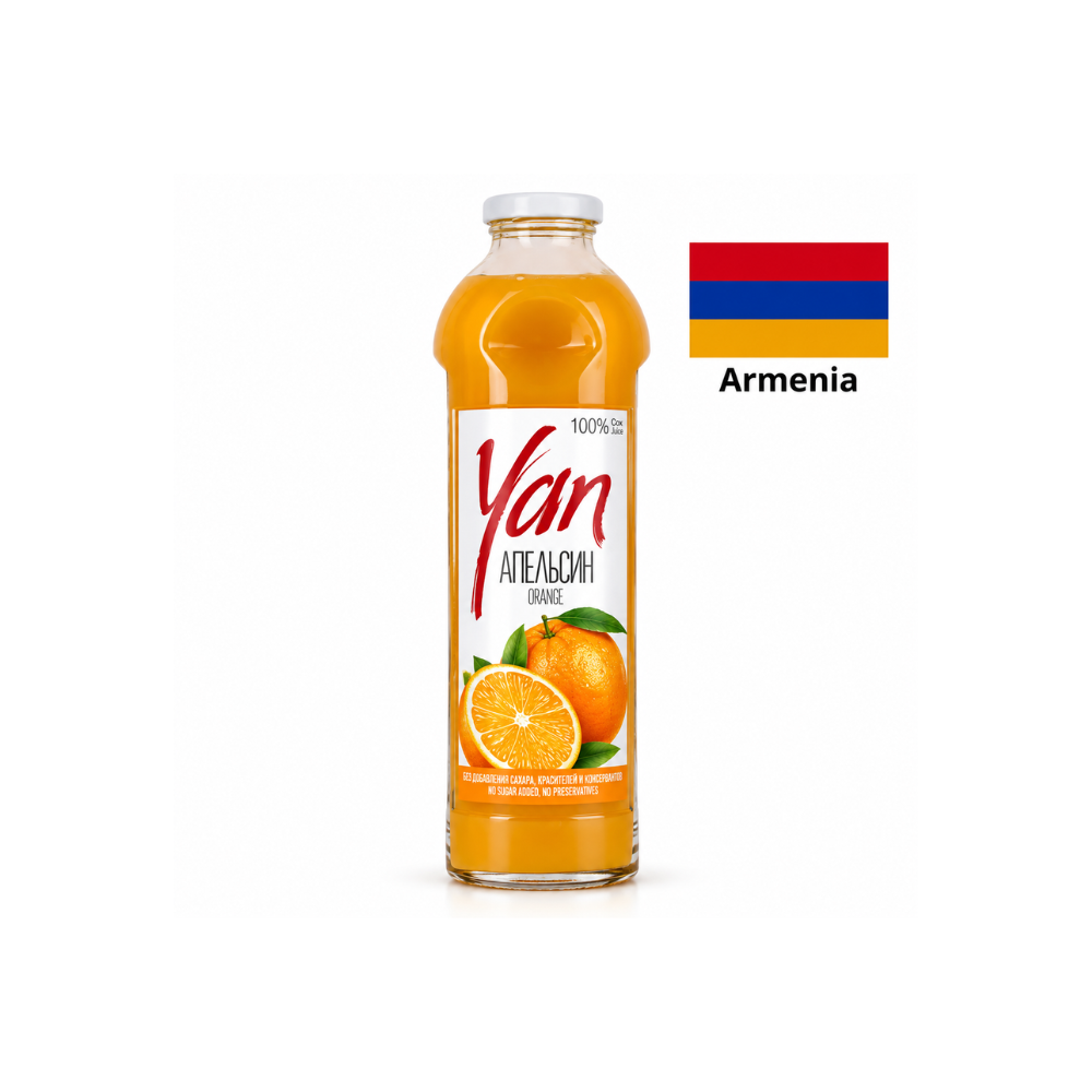 Апельсиновый сок YAN 100%, без добавления сахара,  0.25l