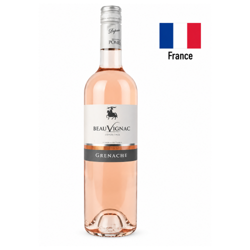 Vin Beau Vignac Grenache roze, 750 ml