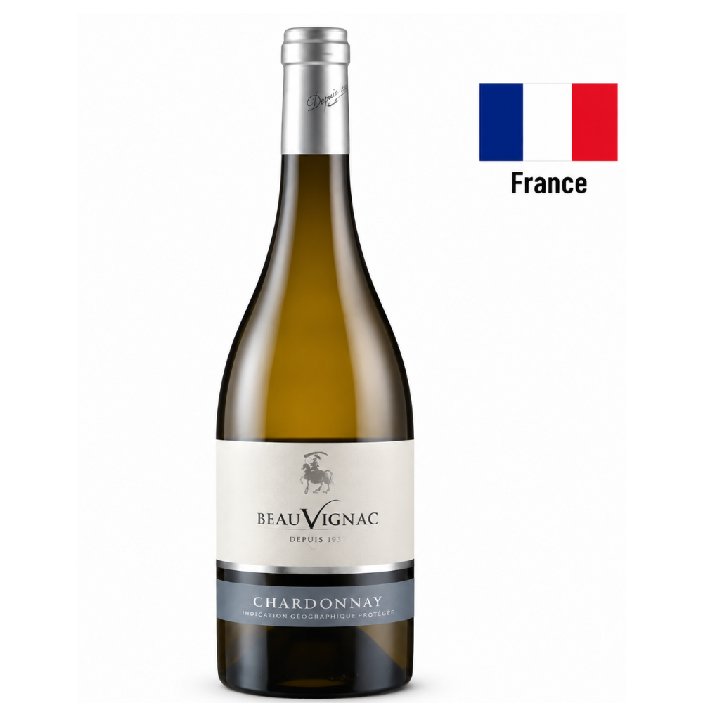 Vin Beau Vignac Chardonnay alb, 750 ml