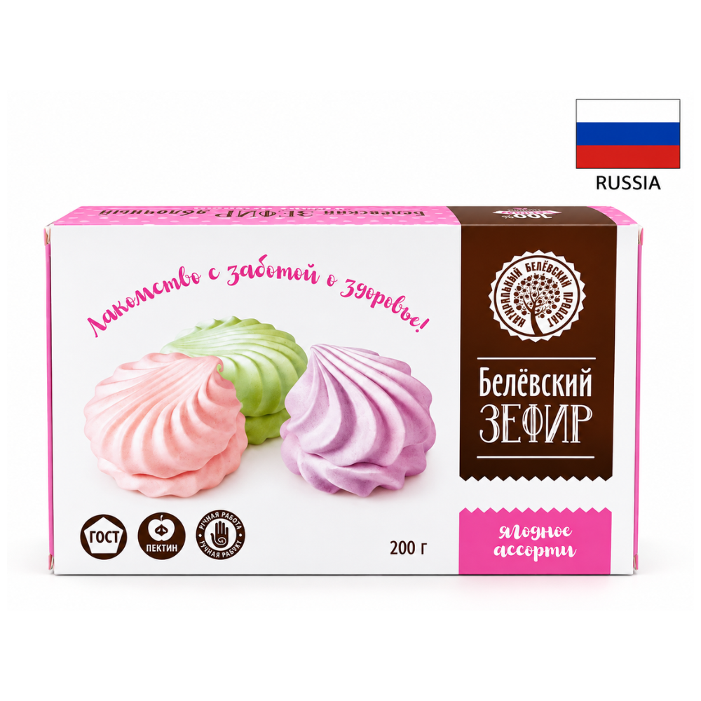 Zefir traditional "Belevsky product"  ASORTI, 200 gr